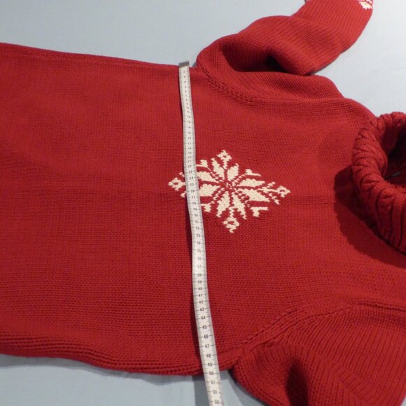 Ralph Lauren Rusty Red Snowflake Sweater, size S - Picture 6 of 14